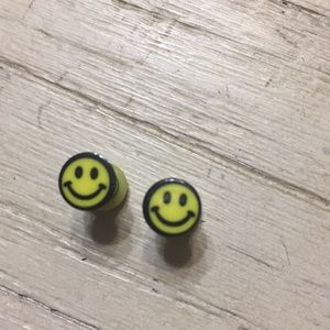 Smiley face 😊 plugs body jewelry